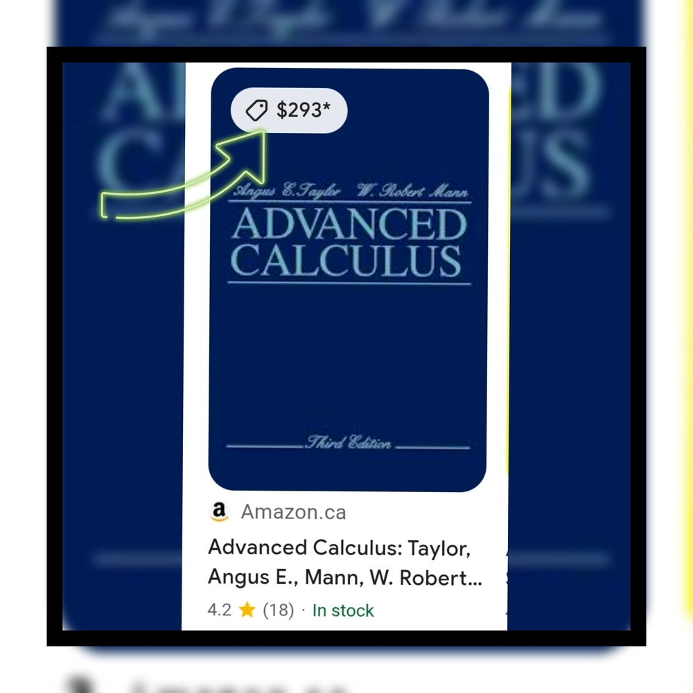 Advanced Calculus Textbook - Blue - Picture 3 of 9